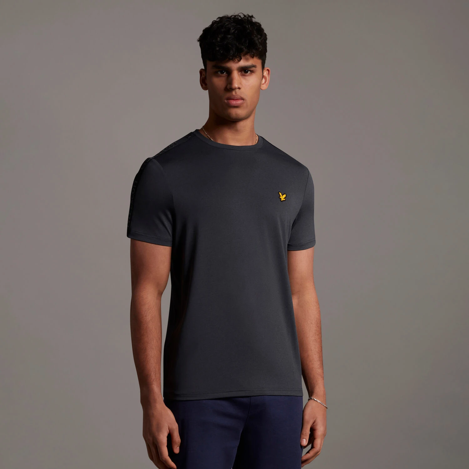 Lyle And Scott Sleeve Tape Stretch Tee
