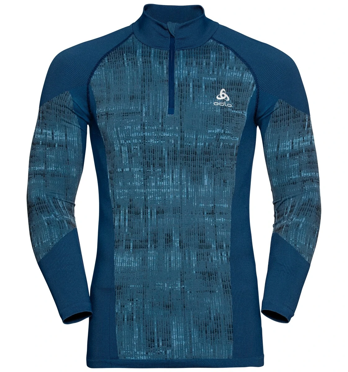 Odlo M BL TOP Turtle Neck L/s Half Zip BLACKCOM