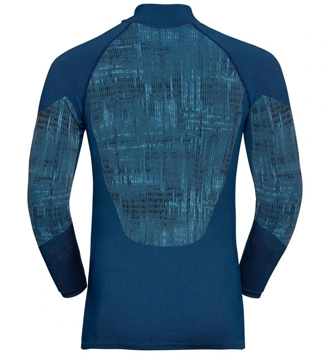 Odlo M BL TOP Turtle Neck L/s Half Zip BLACKCOM - Afbeelding 2